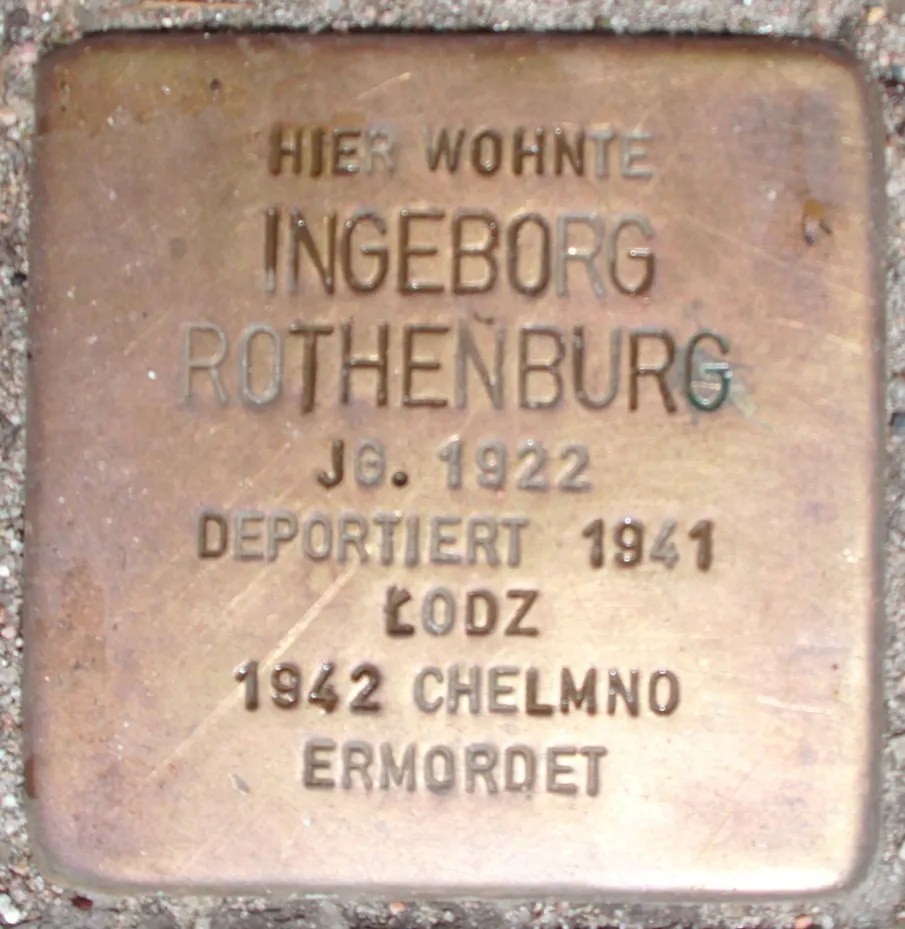 Stolperstein für Ingeborg Rothenburg