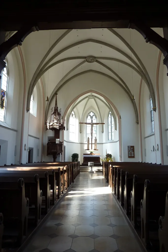 Evangelische Katharinenkirche in Dillingen an der Donau, Innenansicht