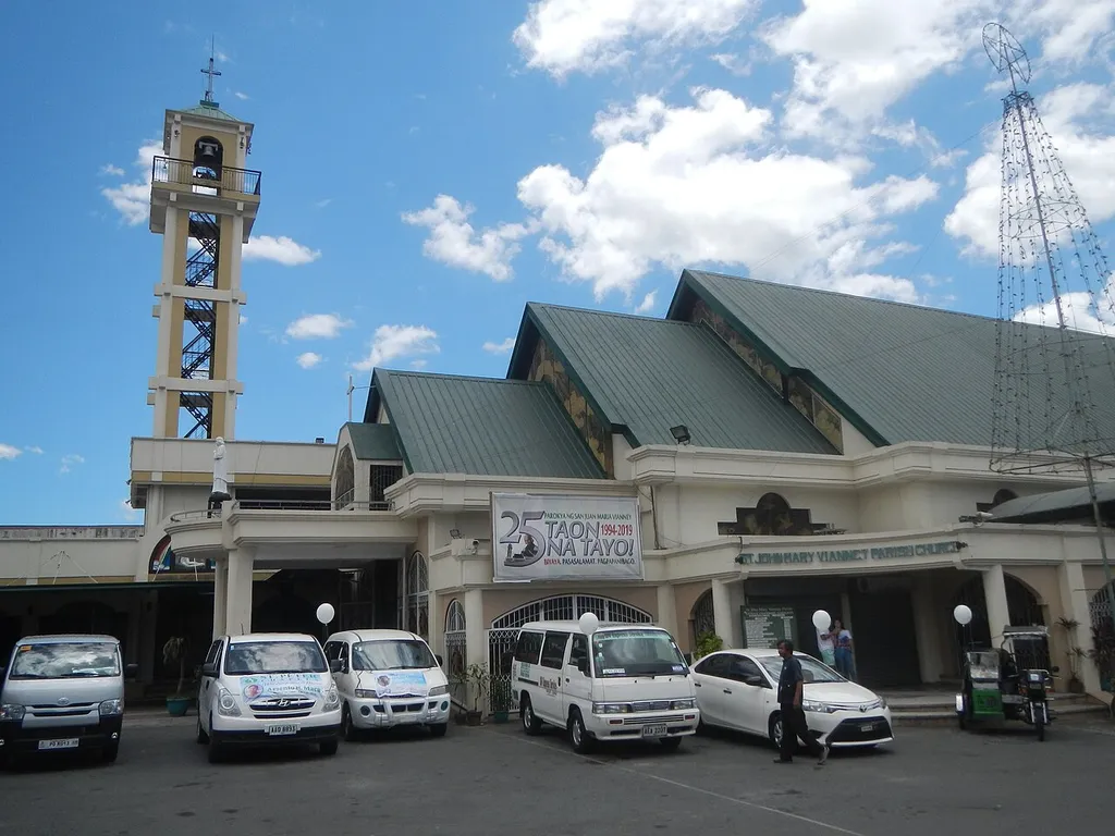 SM Cherry Antipolo Rikland Center - Antipolo 14°37'29"N 121°7'58"E Saint John Mary Vianney Parish Church of Antipolo City along Marcos Highway (Mayamot-Santa Cruz, Bagong Nayon-Inarawan-San Jose, Antipolo City) Roman Catholic Diocese of Antipolo in Legislative districts of Antipolo City List of barangays of Metro Manila,Barangays Mambugan 14°36'56"N 121°8'8"E Mayamot 14°37'25"N 121°7'20"E Antipolo City along Sumulong Highway to Circumferential Road 6 and Marikina–Infanta Highway Marcos Highway or MARILAQUE Highway or Manila-Rizal-Laguna-Quezon interconnecting with, along and from the Marcos Highway 14°36'49"N 121°20'8"E (Marikina City Section) (Note: Judge Florentino Floro, the owner, to repeat, Donor Florentino Floro of all these photos hereby donate gratuitously, freely and unconditionally all these photos to and for Wikimedia Commons, exclusively, for public use of the public domain, and again without any condition whatsoever).