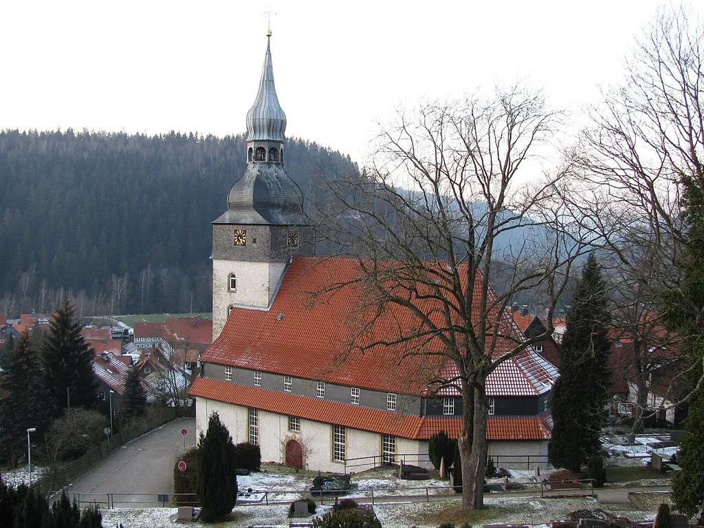 Protestant Church, Lautenthal, Harz Mountains, Germany