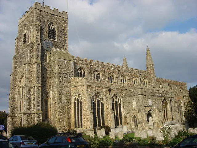 Church of St Peter &amp; St Paul in Clare, Suffolk, England. A Grade I listed medieval church.