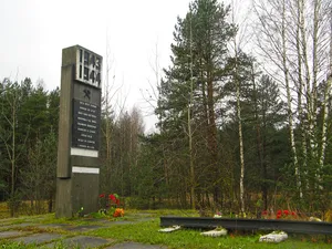 Road of Life railway line memorial near Priladozhsky