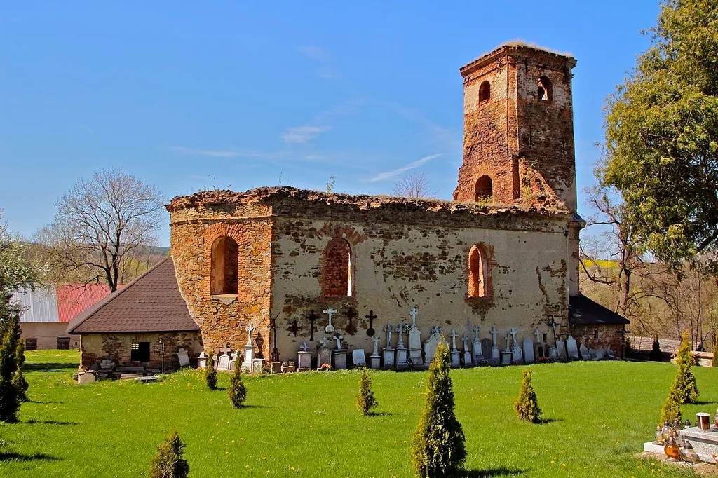 Pielgrzymów - kościół p.w. św. Józefa, ruina, 1805-10 (zabytek nr 954/65 z 26.01.1965)