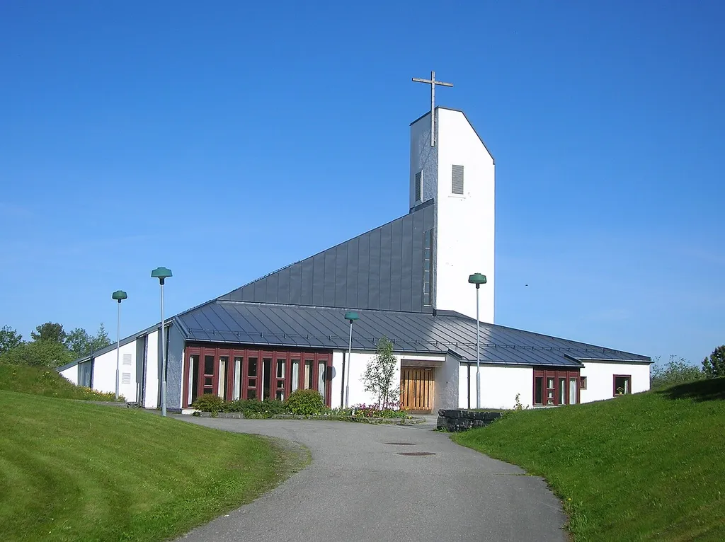 The church of Kolstad, Trondheim, Norway.