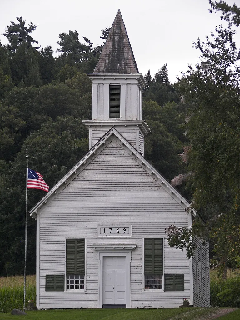 Indian Castle Church in Danube, Herkimer County, New York.