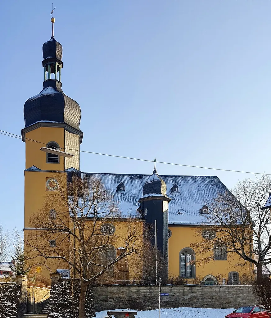 Evangelisch-lutherische St.-Aegidien-Kirche Regnitzlosau, Landkreis Hof, Oberfranken, Bayern, Deutschland