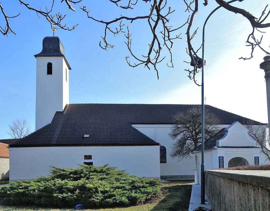 Catholic parish church in Hollern, Municipality Rohrau, Lower Austria, Austria
