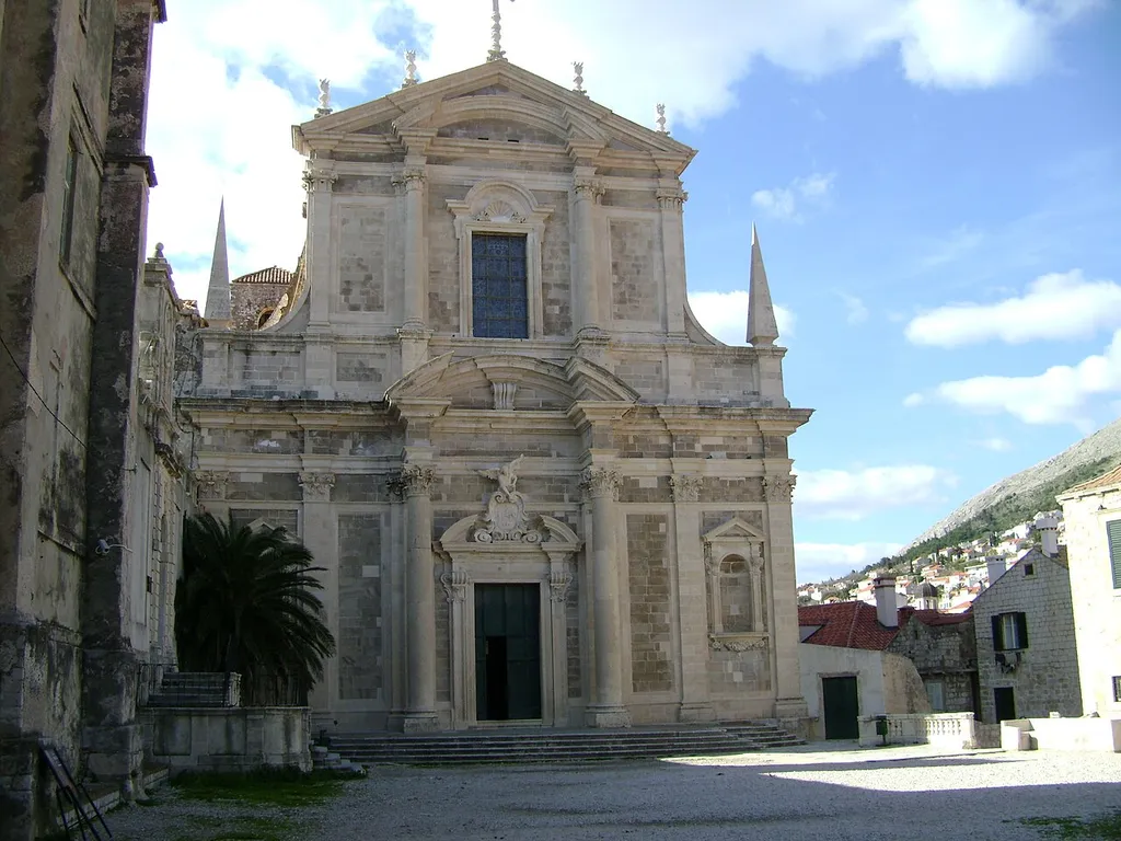 Jesuit church in Dubrovnik, designed by Jesuit architect Andrea Pozzo