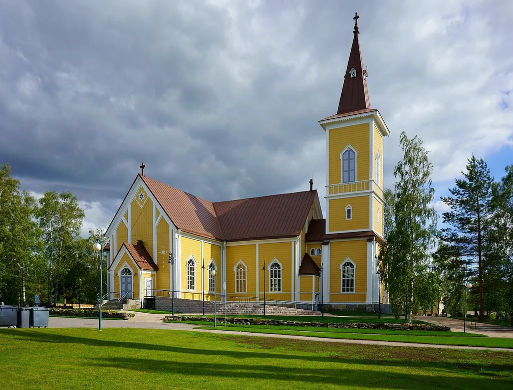 This is a photo of a monument in Finland identified by the ID 'Nivala Church' (Q18660989)