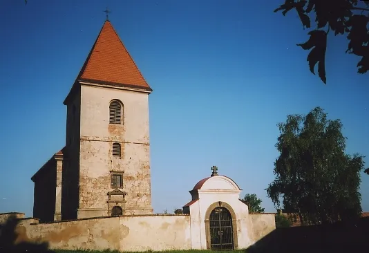 Church of the Beheading of Saint John the Baptist in village of Hospozín, Kladno, Kladno District, Czech Republic