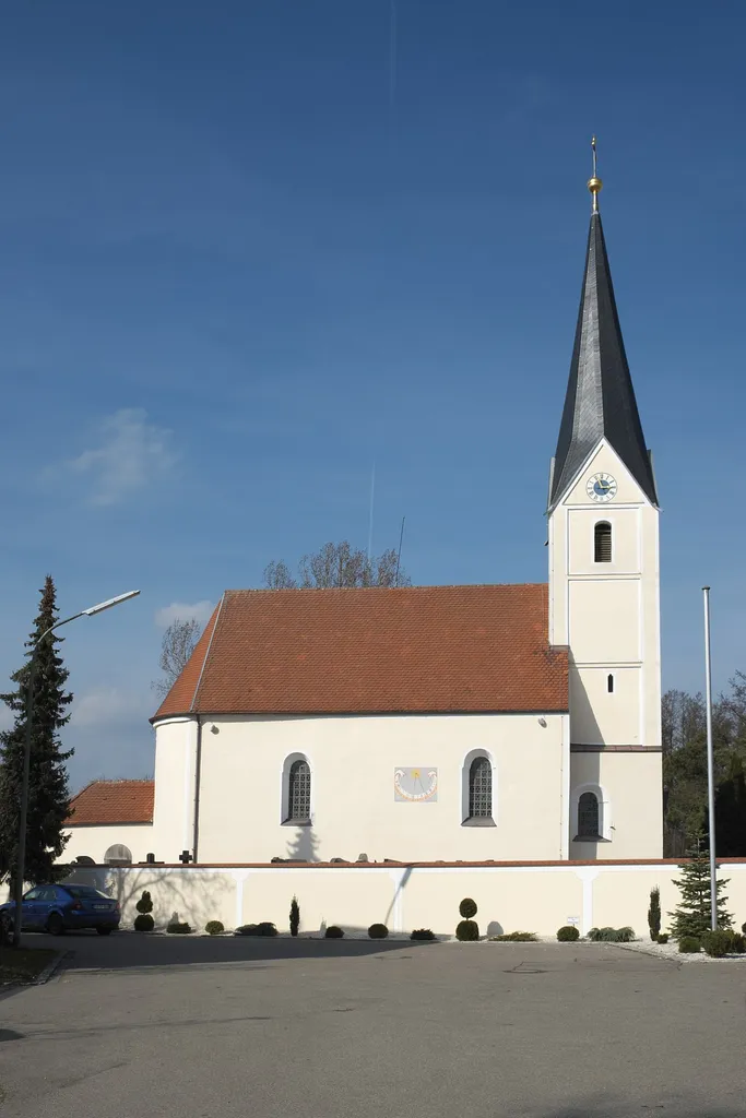 Katholische Filialkirche St. Martin in Rockolding (Vohburg an der Donau) im Landkreis Pfaffenhofen an der Ilm (Oberbayern/Bayern)