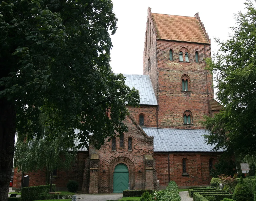 Gammel Vor Frue Kirke in Roskilde, Denmark. Exterior.