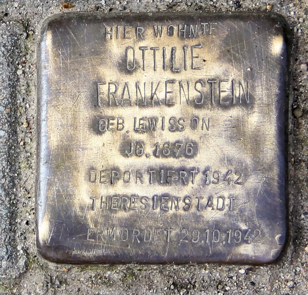 "stumbling block", Ottilie Frankenstein, Meierottostraße 6, Berlin-Wilmersdorf, Germany