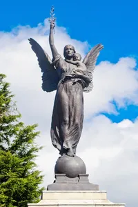 Sculpture Of The Angel Of Peace At St Mary And All Saints Church