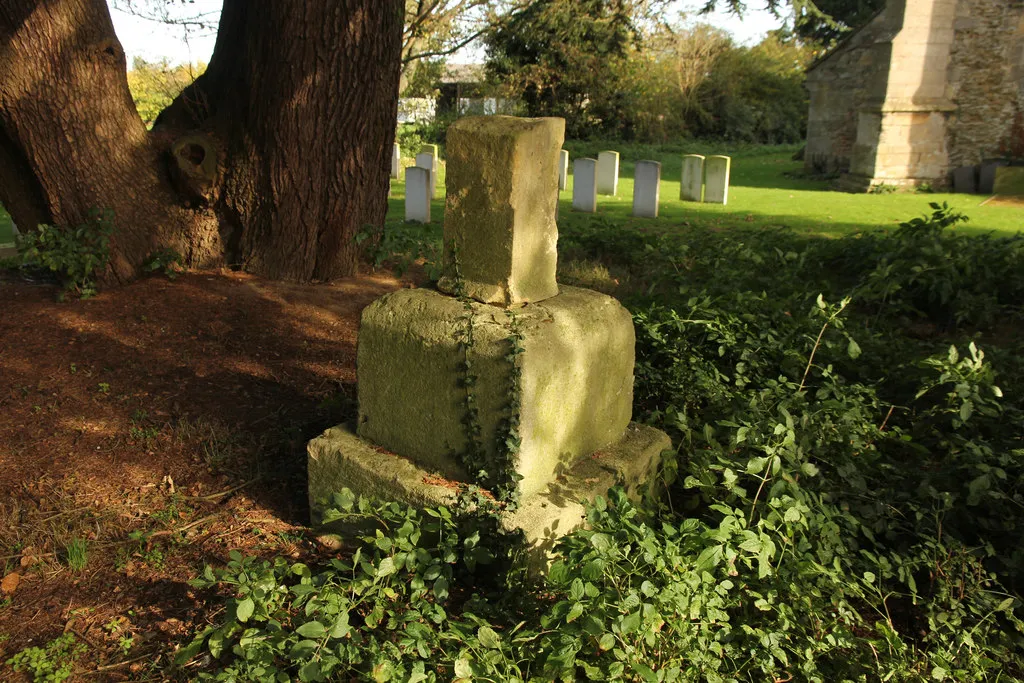 Base and part of the shaft of a medieval cross in St.Germain's churchyard.