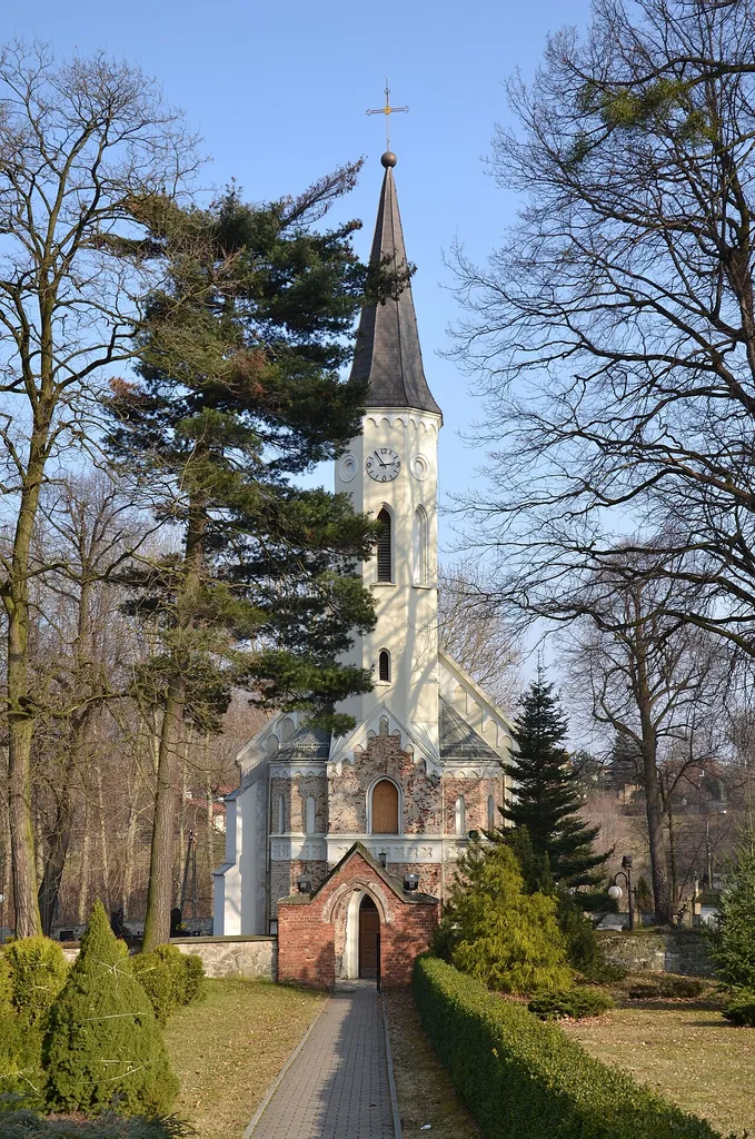 Church of St. Lawrence in Mikołów-Mokre, Silesia (Nikolei-Mokrau)