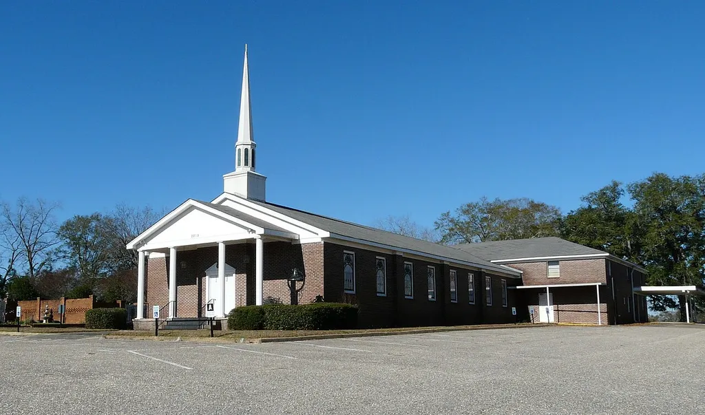 Cowarts Baptist Church on Jordon Avenue in Cowarts, Alabama.
