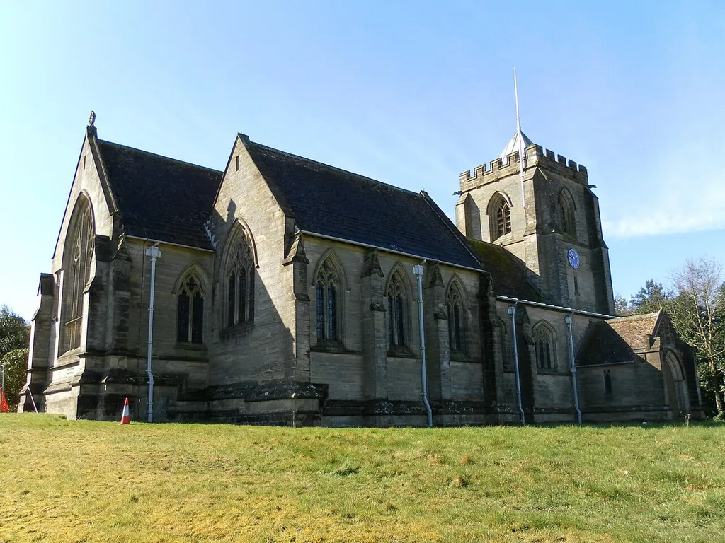 All Saints' parish church, Danehill, East Sussex, England, seen from the northeast