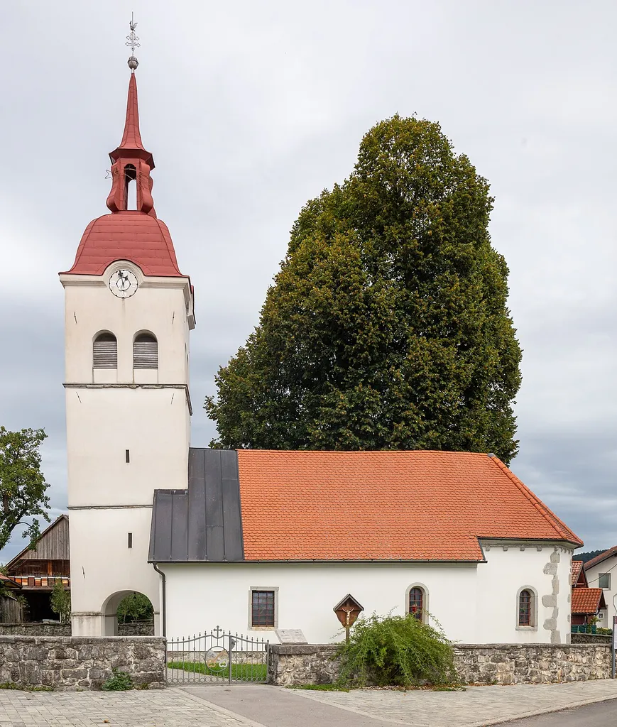 St Peter church, Dolenje Jezero, Slovenia.