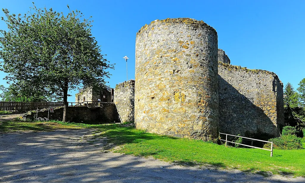 Castle ruin in Taggenbrunn #11, municipality Sankt Georgen a. L., district Sankt Veit, Carinthia, Austria, EU
