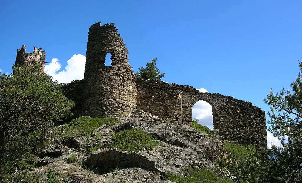Castello di Montmayeur, comune di Arvier, Valle d'Aosta, Italia.
