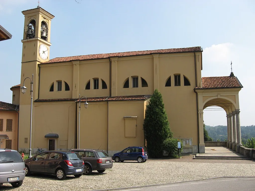 Parvise of the "Chiesa dei Santi Marcellino e Pietro" in Imbersago, Italy