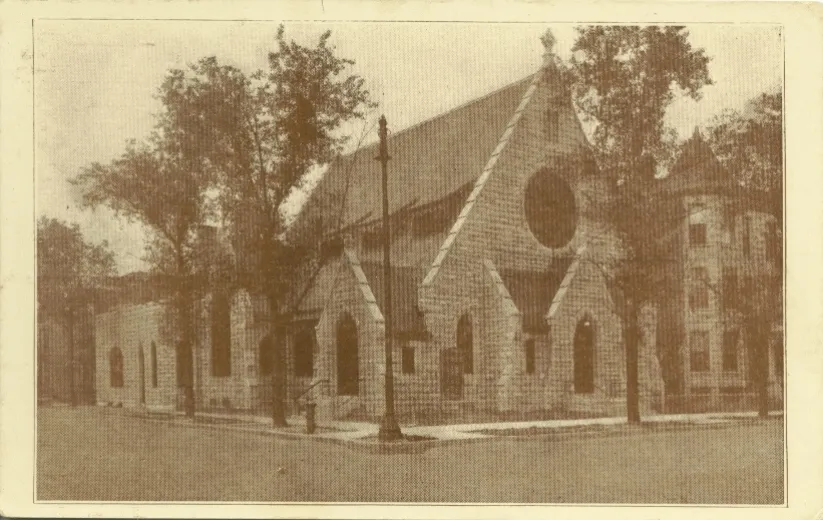 Old St. Paul's Reformed Episcopal Church on the West Side of Chicago. Founded by Bishop Charles Edward Cheney in 1875, the pictured building was built in 1886. Located adjacent to Malcolm X College and across the street from the United Center, it is currently closed pending renovation but was most recently occupied by West Side Community Church.