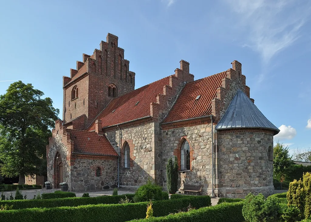 Skellebjerg Church in Sorø Municipality, Denmark.