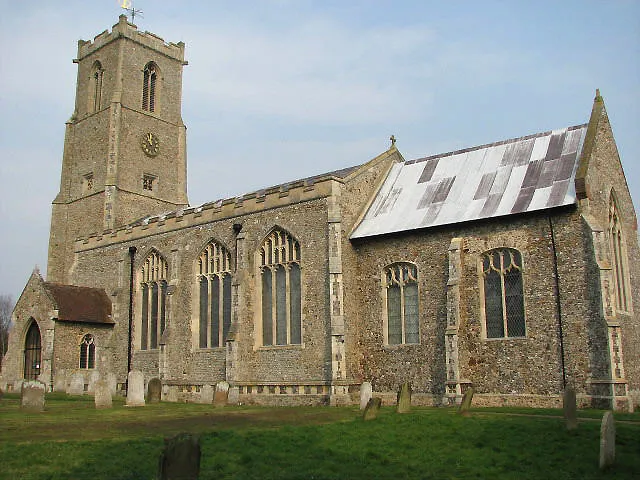 St Helen's church. Ranworth is a busy Broadland village adjacent to Malthouse and Ranworth Broads. St Helen's church dates back to 1370 and is known as the Cathedral of the Broads. The church is known for several of its features: just inside the south door there is the so-called Ranworth Antiphoner, a large illuminated manuscript containing text and music of psalms that were said and sung alternately between priest and choir; the book consists of 285 vellum pages illuminated with colour and gold leaf and was produced by monks at Langley Abbey in the 15th century > 84764. The Antiphoner is displayed behind bullet-proof glass. A Cantor's desk, used for reading the Gospel, is decorated with an image of St. John's evagelistic symbol on one side and a 15th century versicle from of the Gloria has been pasted onto the other, traces of which can still clearly be seen > 725156. The rood screen is one of the best in East Anglia > 311177. It stretches across the church, including aisles and nave and forms reredoses to the aisle chapels > 725150 - 725152. Paintings of St Michael > 725155 and St George > 725153, both depicted killing a dragon, face each other on the parclose screen. With Ranworth being a busy holiday destination, St Helen has many visitors, who are being catered for in the adjacent tea room. The church is open every day. For more information see: http://www.norfolkchurches.co.uk/ranworth/ranworth.htm