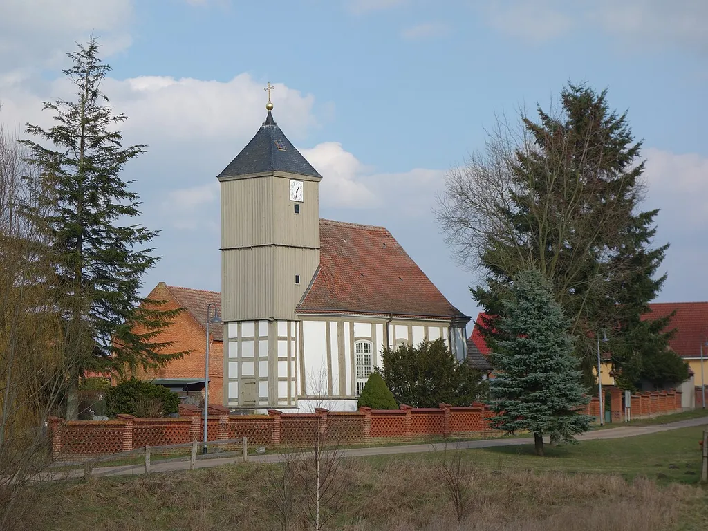 South-western view of Storbeck church, Storbeck-Frankendorf municipality, Ostprignitz-Ruppin district, Brandenburg state, Germany