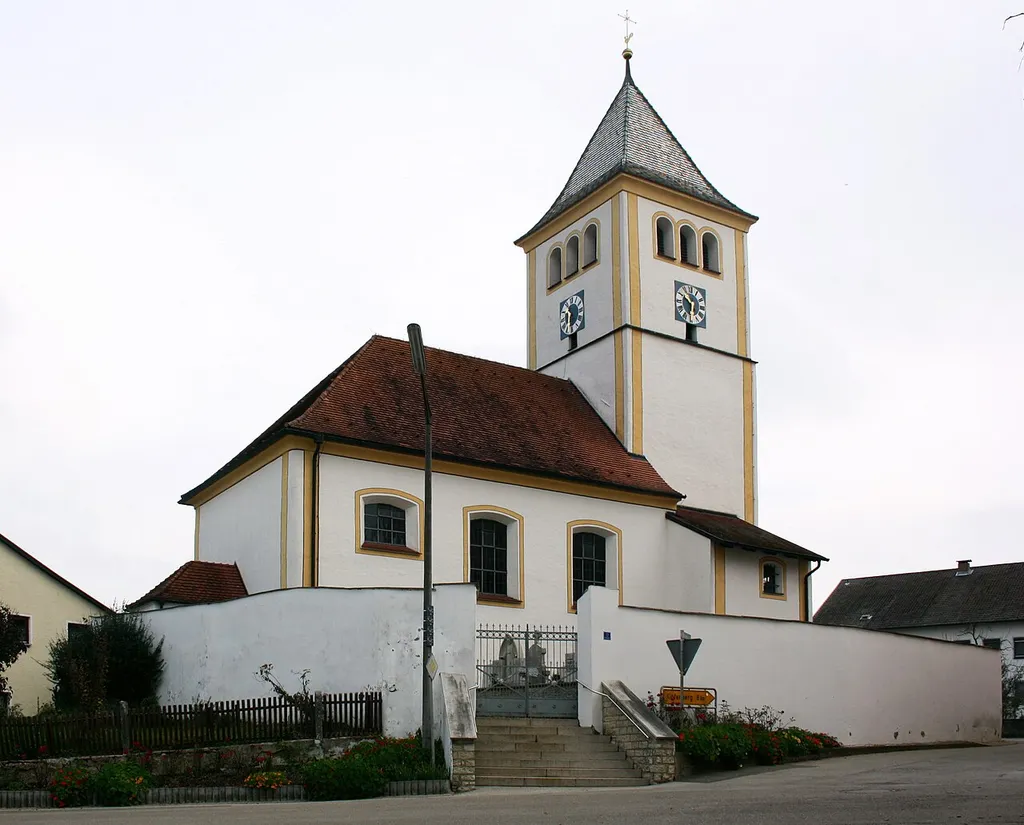 Kirche St. Johannes Babtist in Pfahldorf bei Eichstätt.