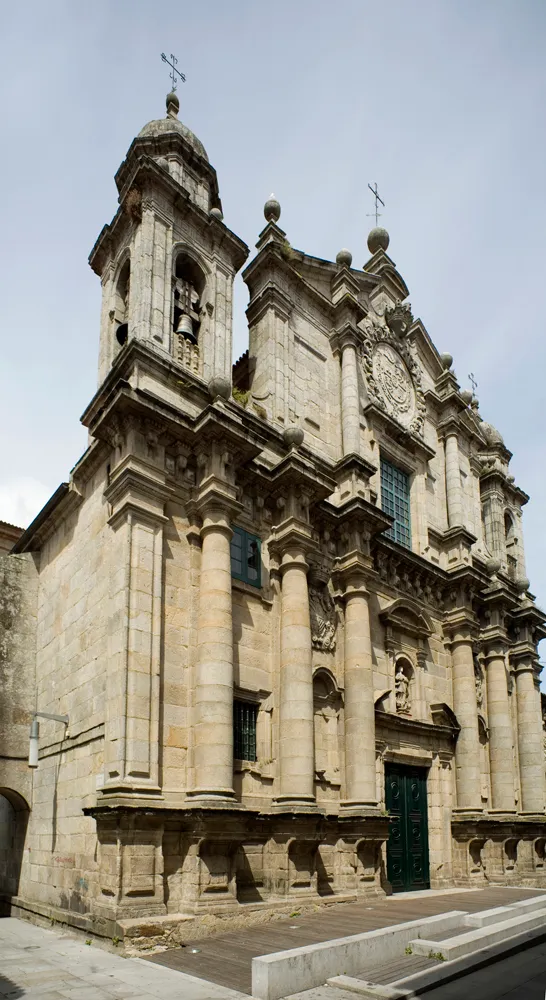 Exterior of the church of San Bartolomé, Pontevedra, Spain