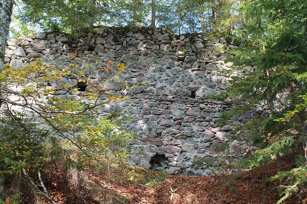 Ruins of Pittersberg-castle above Laas in the community of Kötschach-Mauthen