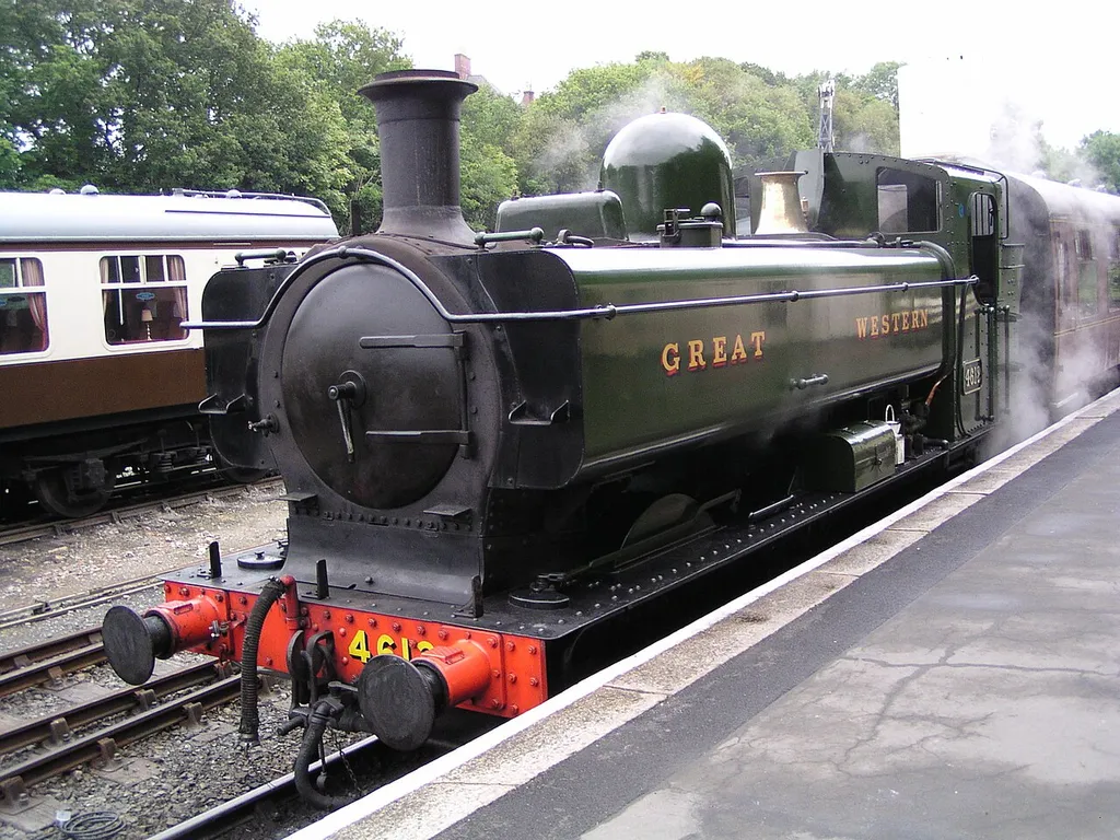 GWR 0-6-0PT 5700 Class, no. 4612 at Bodmin General, on 28th August 2003.