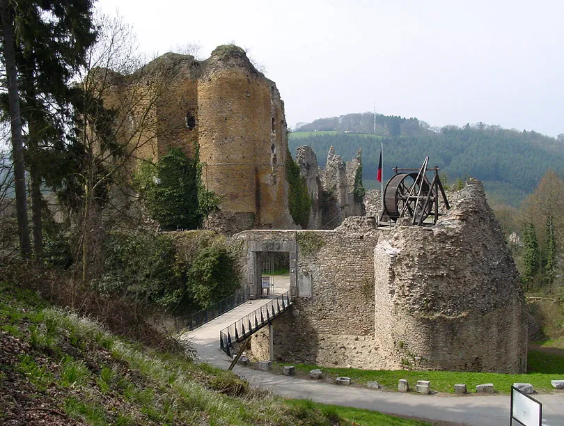 Franchimont Castle (Theux) from the East-North-East