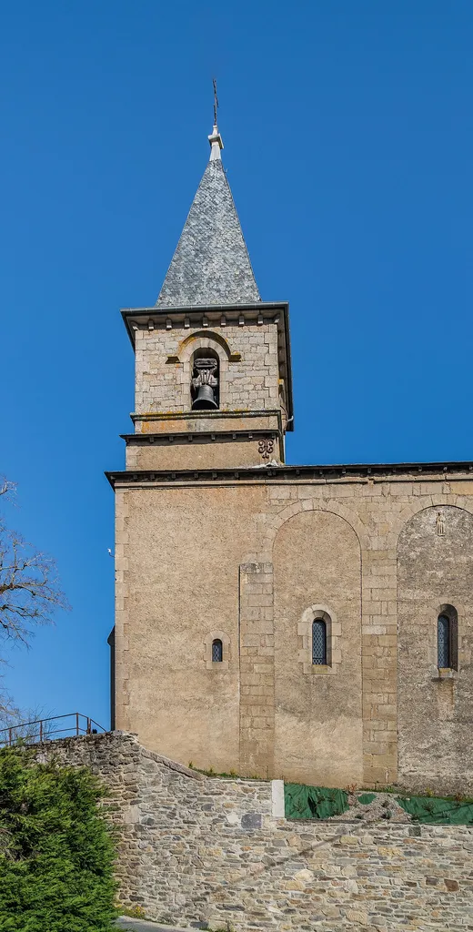 Saint Peter church in Ségur, Aveyron, France