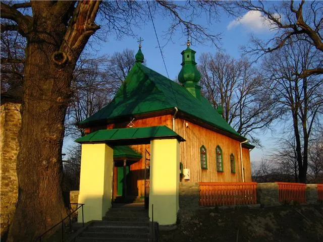 Greek catholic church in Hłomcza, Poland.