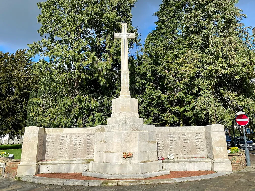 Ware War Memorial, Hertfordshire, February 2024