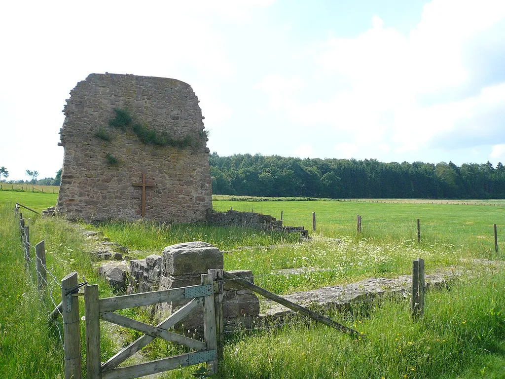 Church ruins of Malliehagen near Uslar-Dinkelhausen in the Solling forest, Lower Saxony, Germany