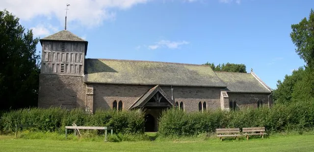 Parish church of St Michael and All Angels, Winforton, Herefordshire, seen from the south