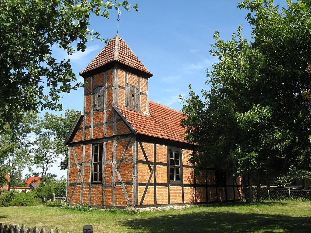 Church in Zielow, disctrict Müritz, Mecklenburg-Vorpommern, Germany