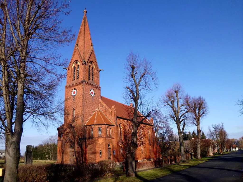 Church in Bückwitz, Wusterhausen municipality, Ostprignitz-Ruppin district, Brandenburg state, Germany