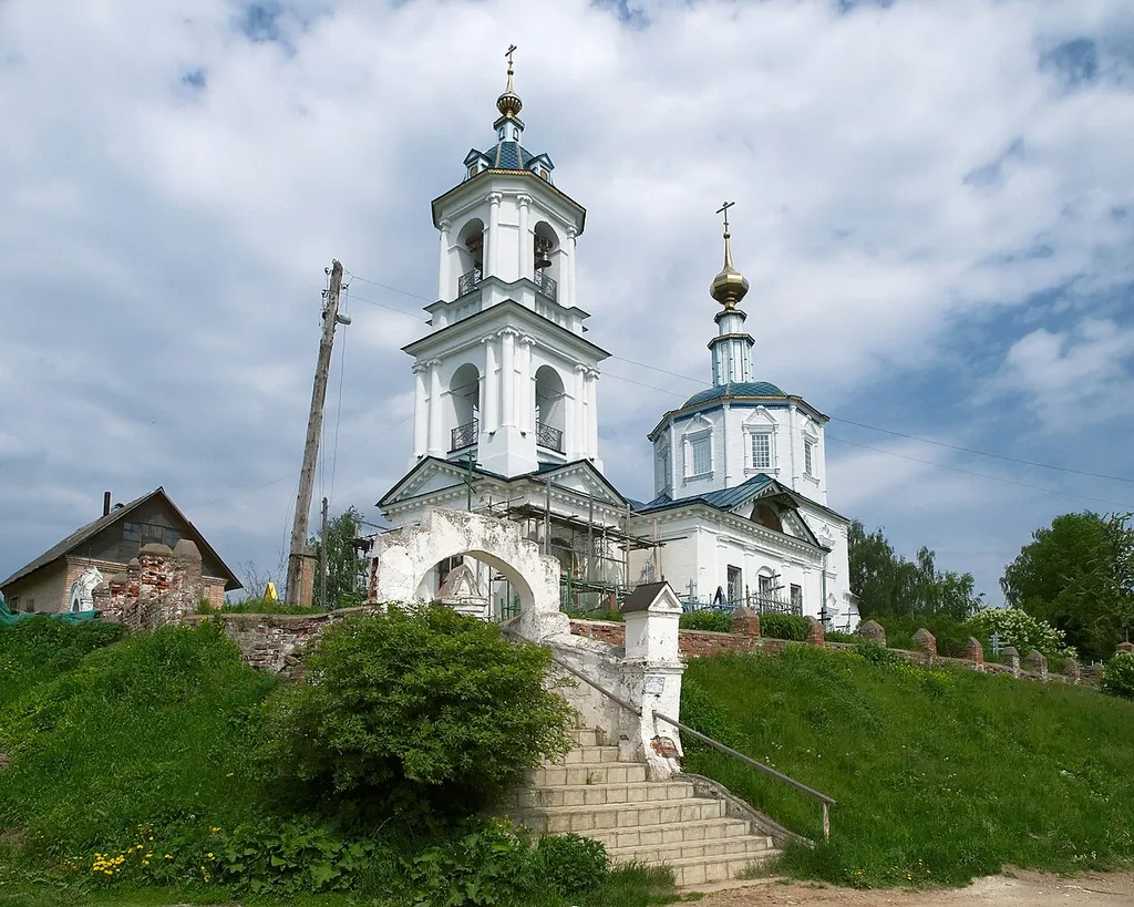 Church in the village of Roshcha (Borovsk, Kaluga Oblast).