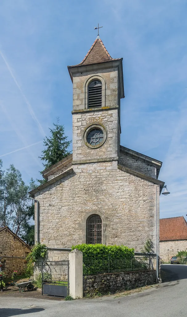 Church in Camboulan, commune of Ambeyrac, Aveyron, France