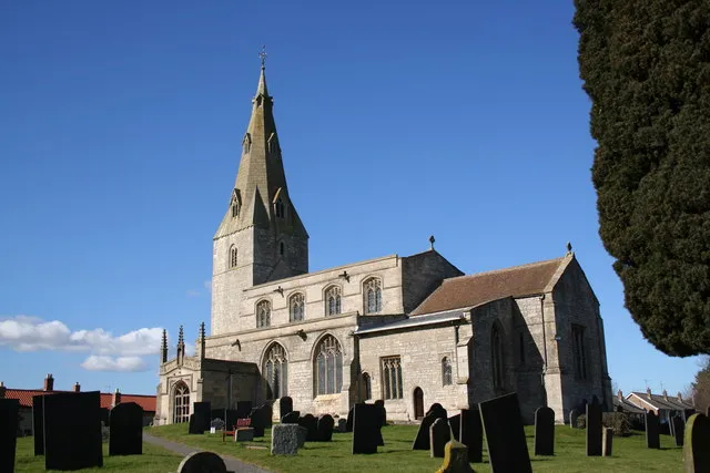 St Peter's parish church, Ropsley, Lincolnshire, seen from the southeast