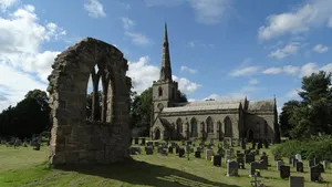 Ruins of old parish church, east part