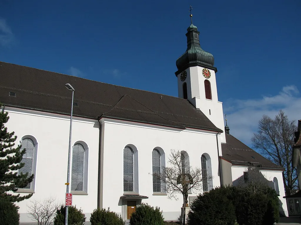 Heiligkreuzkirche in Kirchberg SG, Schweiz
