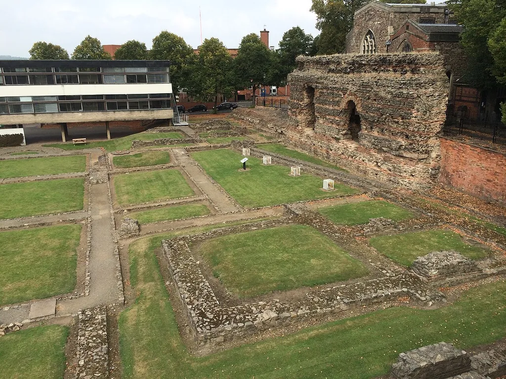 Jewry Wall: remains of a Roman bath house, palaestra and Anglo-Saxon church .mw-parser-output .messagebox{margin:4px 0;width:auto;border-collapse:collapse;border:2px solid var(--border-color-progressive,#6485d1);background-color:var(--background-color-neutral-subtle,#fbfcff);color:var(--color-base,#202122);box-sizing:border-box;border-inline-start-width:8px}.mw-parser-output .messagebox.mbox-small{font-size:88%;line-height:1.25em}.mw-parser-output .mbox-warning,.mw-parser-output .mbox-speedy{border:2px solid var(--border-color-error,#b22222);background:var(--background-color-error-subtle,#ffdbdb);border-inline-start-width:8px}.mw-parser-output .mbox-serious,.mw-parser-output .mbox-delete,.mw-parser-output .mbox-stop{border:2px solid var(--border-color-error,#b22222);border-inline-start-width:8px}.mw-parser-output .mbox-issue,.mw-parser-output .mbox-content{border:2px solid #f28500;background:var(--background-color-warning-subtle,#ffe);border-inline-start-width:8px}.mw-parser-output .mbox-query,.mw-parser-output .mbox-style{border:2px solid #f4c430;background:var(--background-color-warning-subtle,#ffe);border-inline-start-width:8px}.mw-parser-output .mbox-shit{border:2px solid #960;border-inline-start-width:8px}.mw-parser-output .mbox-license{border:2px solid #88a;border-inline-start-width:initial}.mw-parser-output .mbox-legal{border:2px solid var(--border-color-notice,#666);background:var(--background-color-base,#fff);border-inline-start-width:8px}.mw-parser-output .mbox-honor{border:2px solid #ca3;background:var(--background-color-warning-subtle,#fcf4db);border-inline-start-width:8px}.mw-parser-output .mbox-growth{border:2px solid #8d4;background:var(--background-color-success-subtle,#d5fdf4);border-inline-start-width:8px}.mw-parser-output .mbox-move{border:2px solid #93c;border-inline-start-width:8px}.mw-parser-output .mbox-protection,.mw-parser-output .mbox-message{border:2px solid var(--border-color-base,#aaa);border-inline-start-width:8px}.mw-parser-output .mes