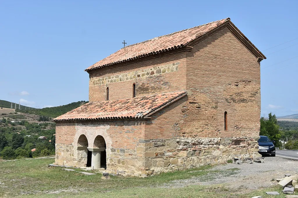 The Red Church in the village of Igoeti, Georgia.