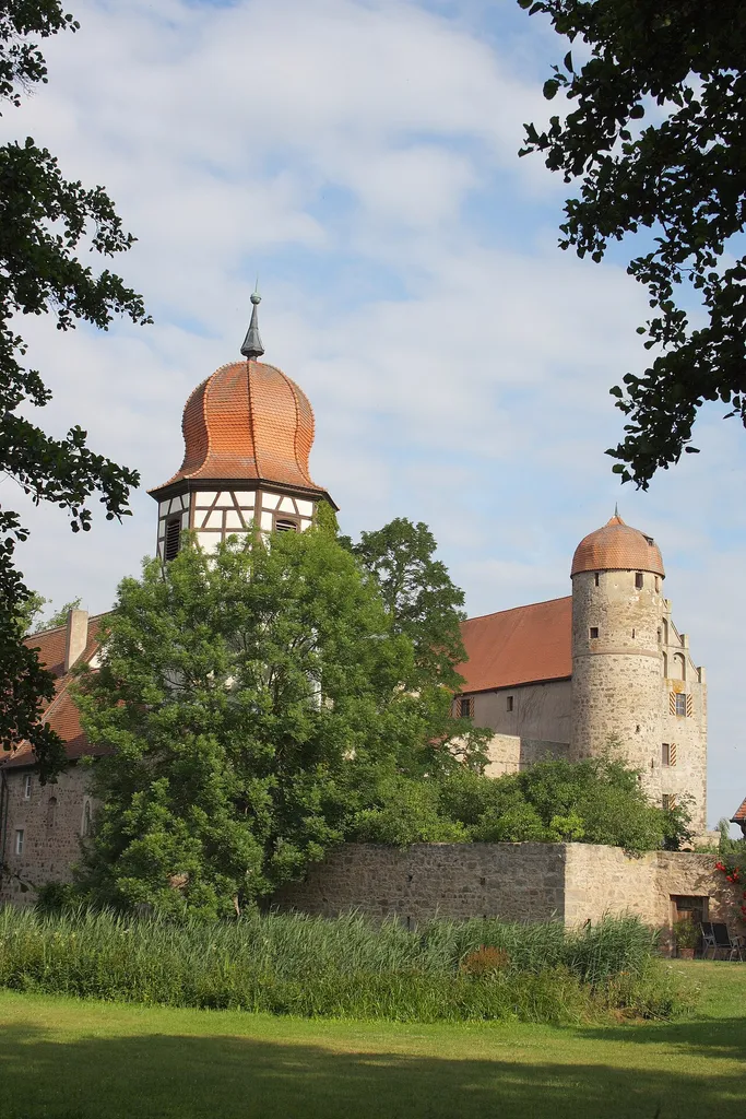 Schloss in Sommersdorf (Burgoberbach) im Landkreis Ansbach (Bayern)